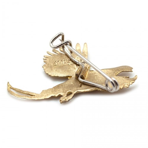 Значок Фазан Латунь