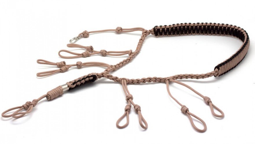 Подвес для 5 манков Стикхант Паракорд PODV5-6-KMB с карабином Камыш (Тёмный)