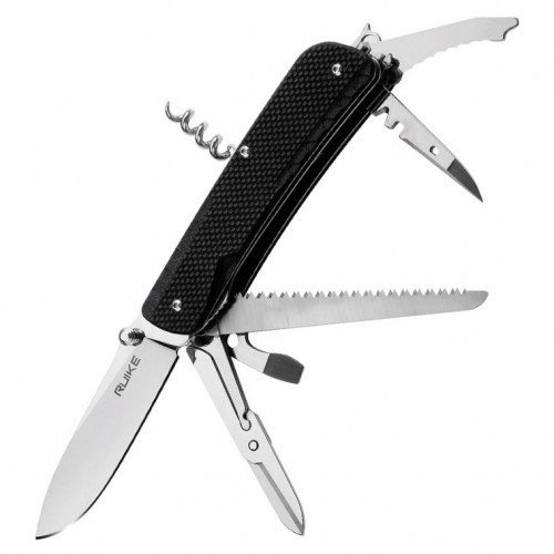 Нож складной Ruike LD42-B Клинок 8.5 см Чёрный