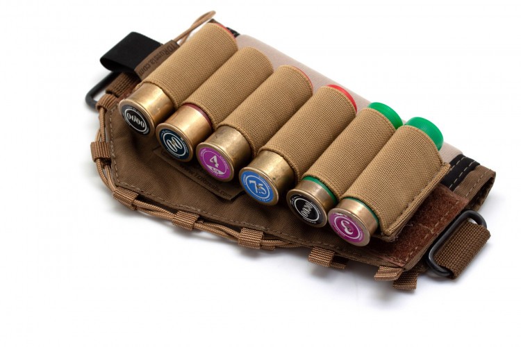 Съёмный патронташ Долг для 12 калибра на 6 патронов Койот