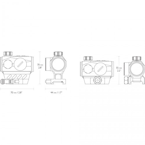 Прицел коллиматорный Hawke Red Dot Sights Endurance 1X25 IR FP WP (12127) Закрытый DOT 3 MOA