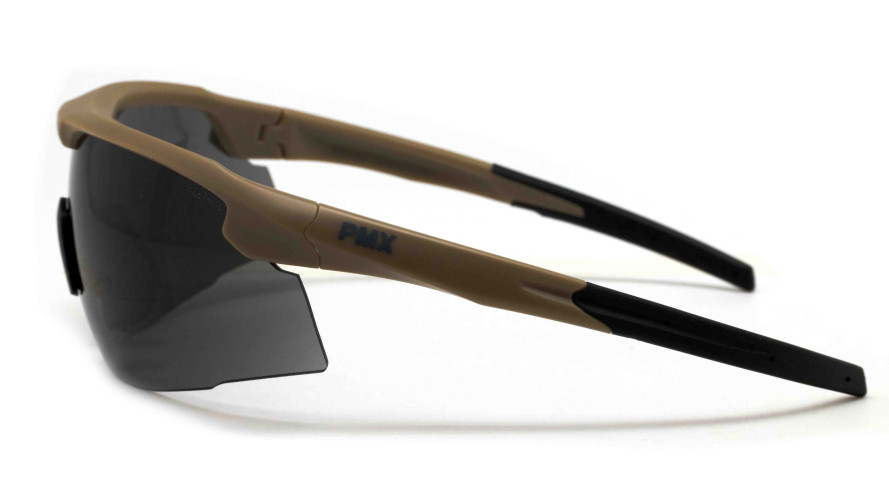 Очки баллистические стрелковые PMX Select GT-2020ST Anti-fog Серые 23%