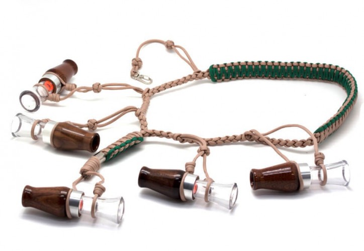 Подвес для 5 манков Стикхант Паракорд PODV5-6-KMW с карабином Камыш (Светлый)