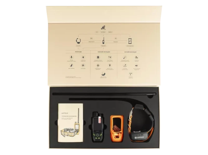 Комплект Artelv Tracker GPS / GLONASS / BEIDOU базовая станция и ошейник 2.0 W