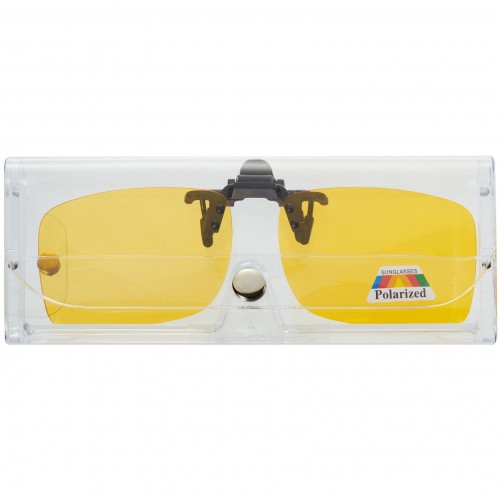 Клипон на очки Azuza А14 с поляризацией Polarized Жёлтые 85%