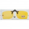 Клипон на очки Azuza А14 с поляризацией Polarized Жёлтые 85%