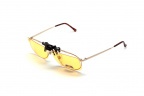 Клипон на очки Azuza А14 с поляризацией Polarized Жёлтые 85%