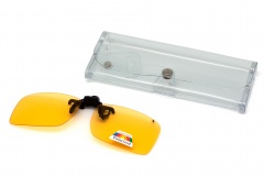 Клипон на очки Azuza А14 с поляризацией Polarized Жёлтые 85%