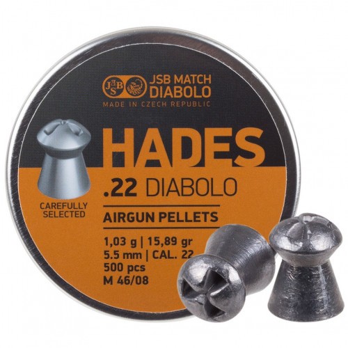 Пульки для пневматики JSB Diabolo HADES Полусферические 5.5 мм 1.03 г (500 шт)