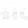Кольца для прицела Hawke Extension (22124) D=25.4 мм H=15 мм V=46 мм на Weaver | Высокий 2 шт