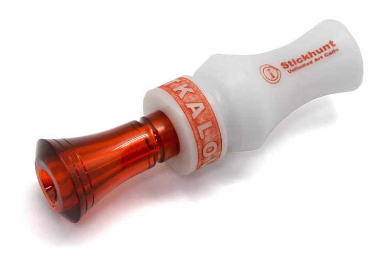 Манок духовой на утку крякву Stickhunt ArtCalls Utkalov 2 лепестка Виски / Белый