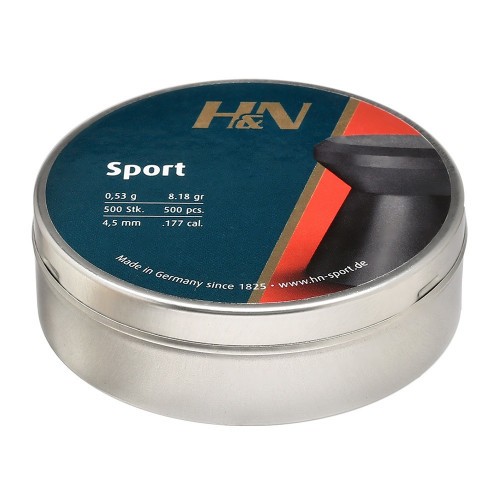 Пульки для пневматики HN Sport Полусферические 4.5 мм 0.53 г (500 шт)
