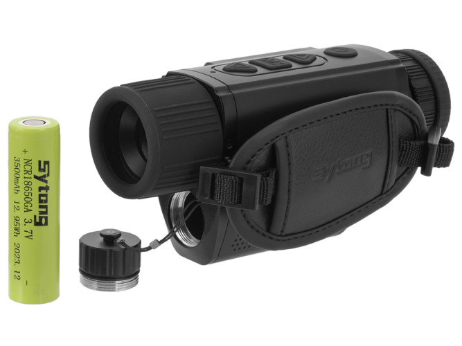 Тепловизионный монокуляр Sytong XS06-25LRF x1.2/2.4/4.8/9.6, 640x512, лазерный дальномер,o25мм, обнаруж.1250м, IP66,417г