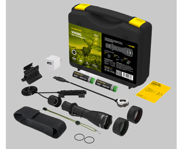 Набор тактический Armytek Viking Pro Magnet USB Extended Set фонарь и аксессуары