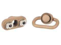 Антабка быстросъёмная ShotTime QD на M-LOK для ремня 3.2 cм песочный