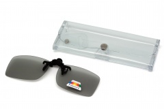 Клипон на очки Azuza А17 с поляризацией Polarized Зеркально-серые 50%