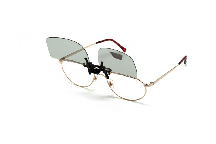 Клипон на очки Azuza А17 с поляризацией Polarized Зеркально-серые 50%