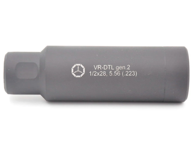 Пламегаситель-дожигатель Вектор-7.62 VR-DTLS Gen2 5.45/.223 калибра | 1/2x28