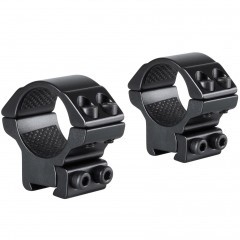 Кольца для прицела Hawke Match (22100) D=25.4 мм H=10 мм на Призму (9-11 мм) | Низкий 2 шт