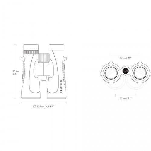 Бинокль Hawke Endurance ED 8X42 WP (36205) Roof | BAK-4