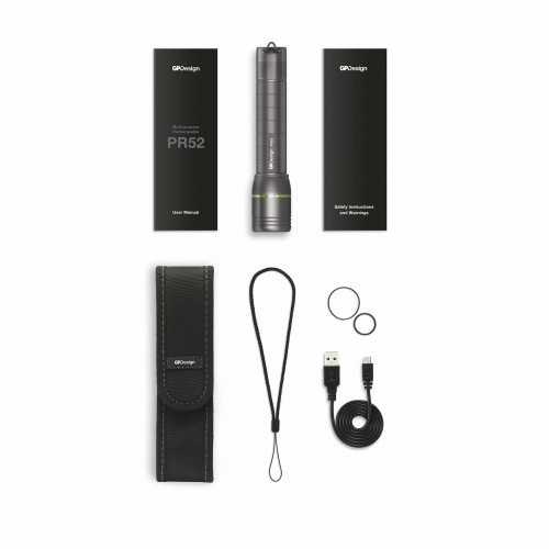Фонарь тактический GP Beam Design PR52 Свет - Холодный 450 lm 160 м