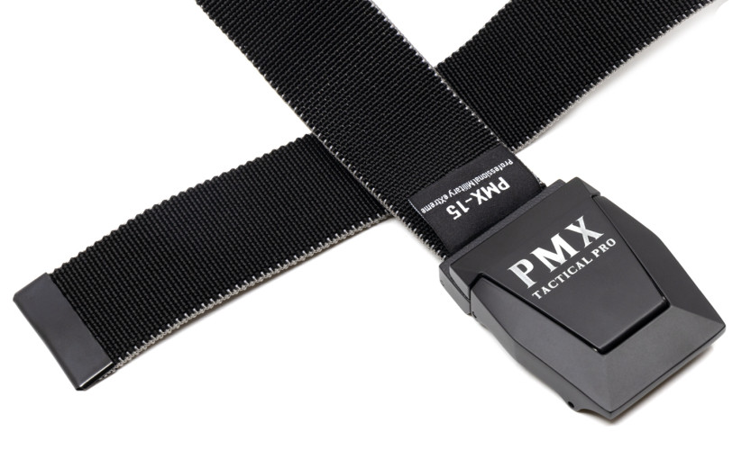 Ремень брючный PMX-15 с металлической застёжкой Чёрно-песочный