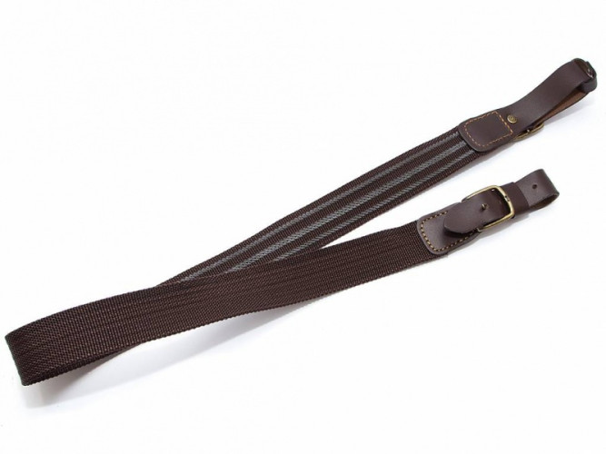 Ремень оружейный VEKTOR Р-7-25К без антабок из полиамидной ленты Коричневый