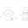 Кольца для прицела Hawke Match (22101) D=25.4 мм H=13 мм на Призму (9-11 мм) | Средний 2 шт