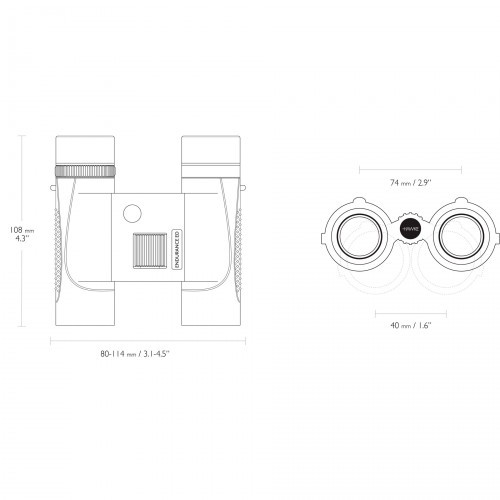 Бинокль Hawke Endurance ED Compact 10X25 WP (36111) Roof | BAK-4