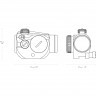 Прицел коллиматорный Hawke Red Dot Sights Vantage 1X20 IR FP WP (12105) Закрытый DOT 3 MOA