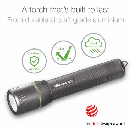 Фонарь тактический GP Beam Design PR57 Свет - Холодный 1000 lm 180 м