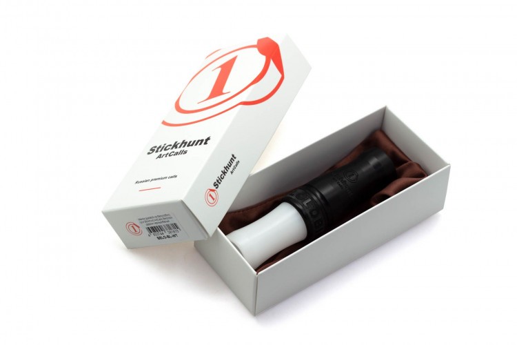 Манок духовой на белолобого гуся Stickhunt ArtCalls Belolobik дерлин Чёрный / Белый