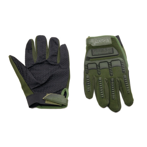 Перчатки тактические Oval RX полноразмерные прорезиненные Хаки