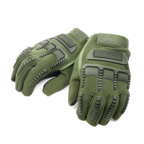 Перчатки тактические Oval RX полноразмерные прорезиненные Хаки