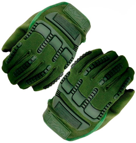 Перчатки тактические Oval RX полноразмерные прорезиненные Хаки