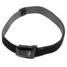 Ремень брючный PMX-15 с металлической застёжкой Чёрно-серый
