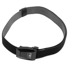 Ремень брючный PMX-15 с металлической застёжкой Чёрно-серый