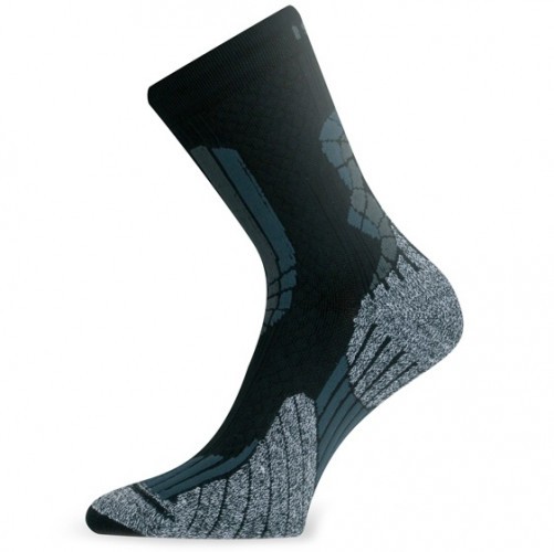 Носки Lasting ITU 900 из микрофайбера с антибактериальным свойством Чёрный