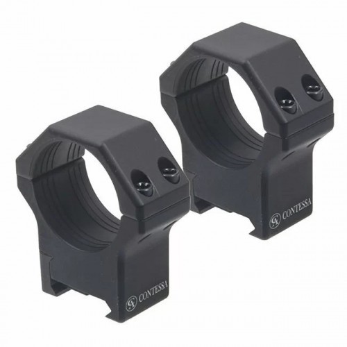 Кольца для прицела Contessa Alessandro (LPR02/C) D=30 мм H=19 мм на Weaver | Высокий 2 шт
