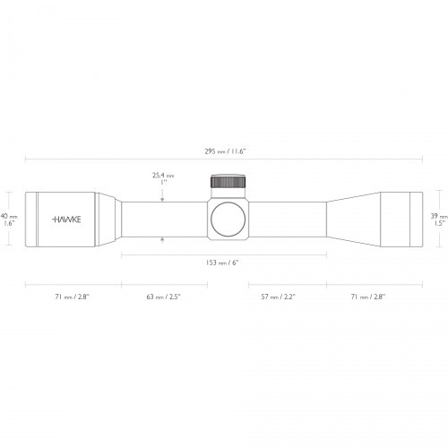 Прицел оптический Hawke Vantage 4X32 SFP FP WP (14100) Сетка Duplex (30/30)