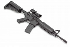 Модель сувенирная в виде оружия Microgun L M4A1 штурмовой приклад оптический прицел