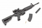 Модель сувенирная в виде оружия Microgun L M4A1 штурмовой приклад оптический прицел