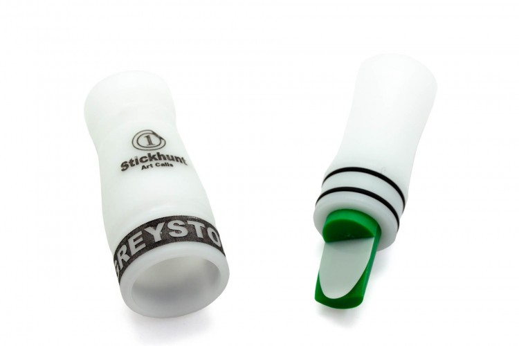 Манок духовой на серого гуся Stickhunt ArtCalls Greystorm дерлин Белый / Чёрный