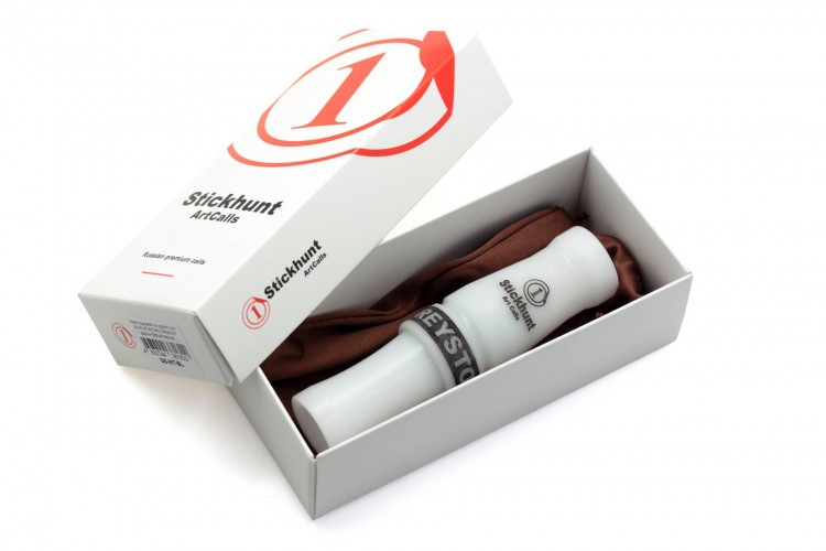 Манок духовой на серого гуся Stickhunt ArtCalls Greystorm дерлин Белый / Чёрный