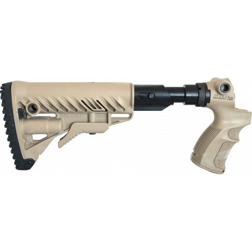 Приклад телескопический Fab Defense AGM500 FK SB для Mossberg 500 с амортизатором Койот