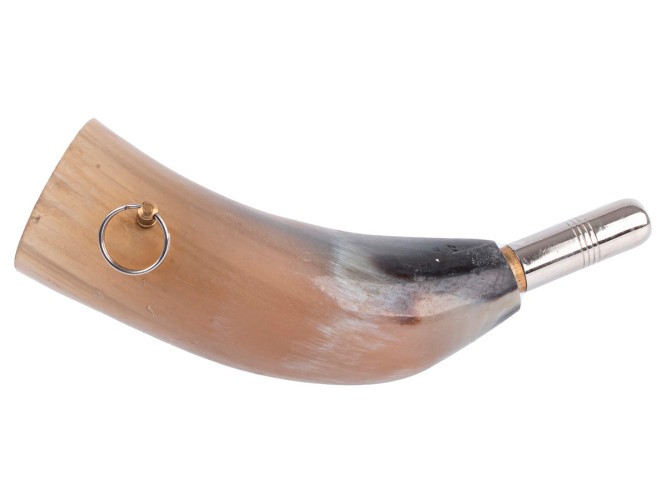 Горн охотничий PakiGorn из рога животного 20 см Круглый