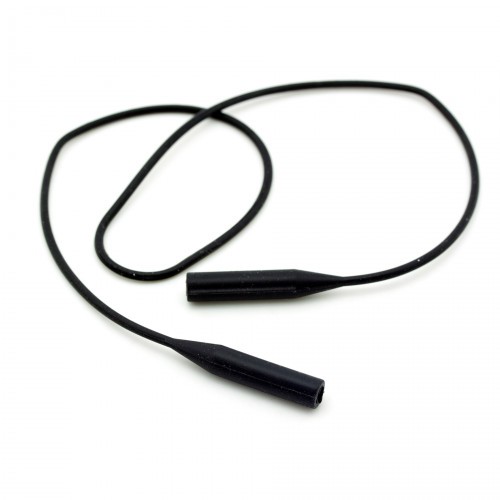 Шнурок для стрелковых очков из силикона толстый 51 см Черный
