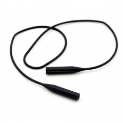 Шнурок для стрелковых очков из силикона толстый 51 см Черный