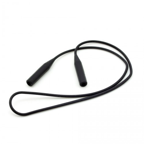 Шнурок для стрелковых очков из силикона толстый 51 см Черный