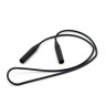Шнурок для стрелковых очков из силикона толстый 51 см Черный